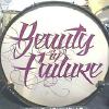 1 color cut vinyl on smooth white bass drum head.