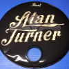 Full color print and wrapped 22" bass drum head