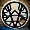 24" bass drum head for the band Vazum