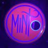 MINT bass drum head under black light.