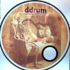 Printed on translucent media and wrapped on clear bass drum head.