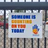 Metal gates signs created for Central City Integrated Health